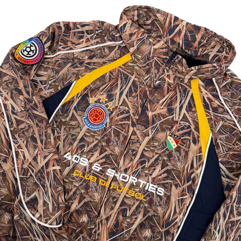 40s & Shorties Men's‎ L Camo Football Club Track Jacket Streetwear Casual Coat